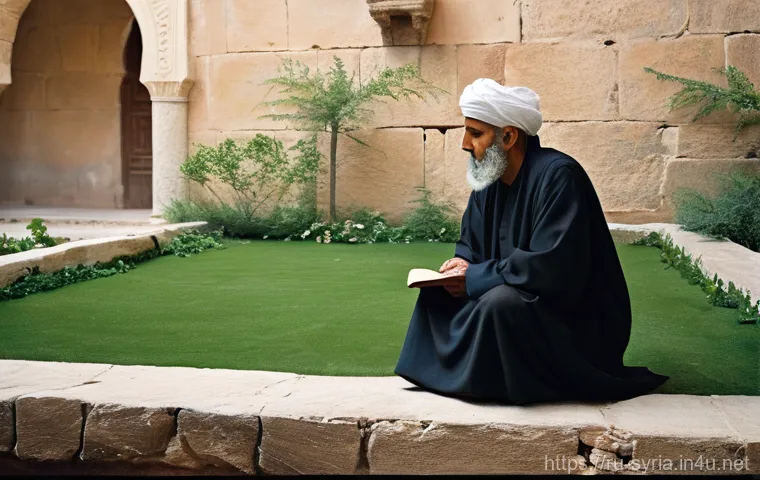 시리아 문학과 유명 작가 - The Syriac Scribe of Edessa**
An ancient Syriac scholar, resembling Ephrem the Syrian, diligently wr...